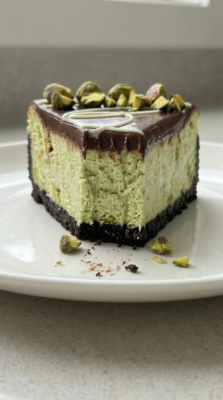 Easy Chocolate Pistachio Cheesecake – Rich, Creamy & Irresistible