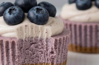 Mini Blueberry Cheesecakes