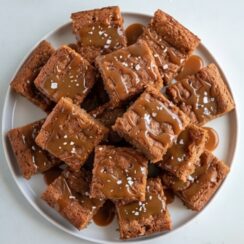 Salted Caramel Blondies – Gluten-Free, Dairy-Free & Delicious