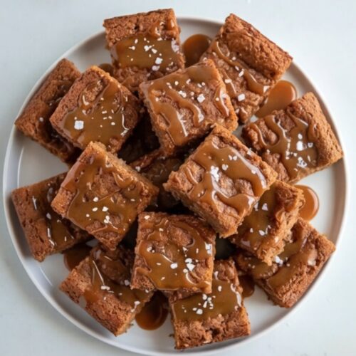 Salted Caramel Blondies – Gluten-Free, Dairy-Free & Delicious