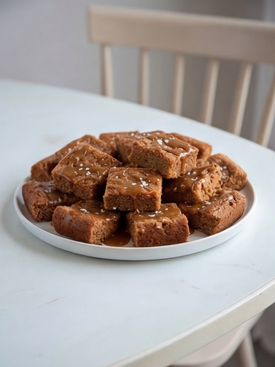 Salted Caramel Blondies – Gluten-Free, Dairy-Free & Delicious