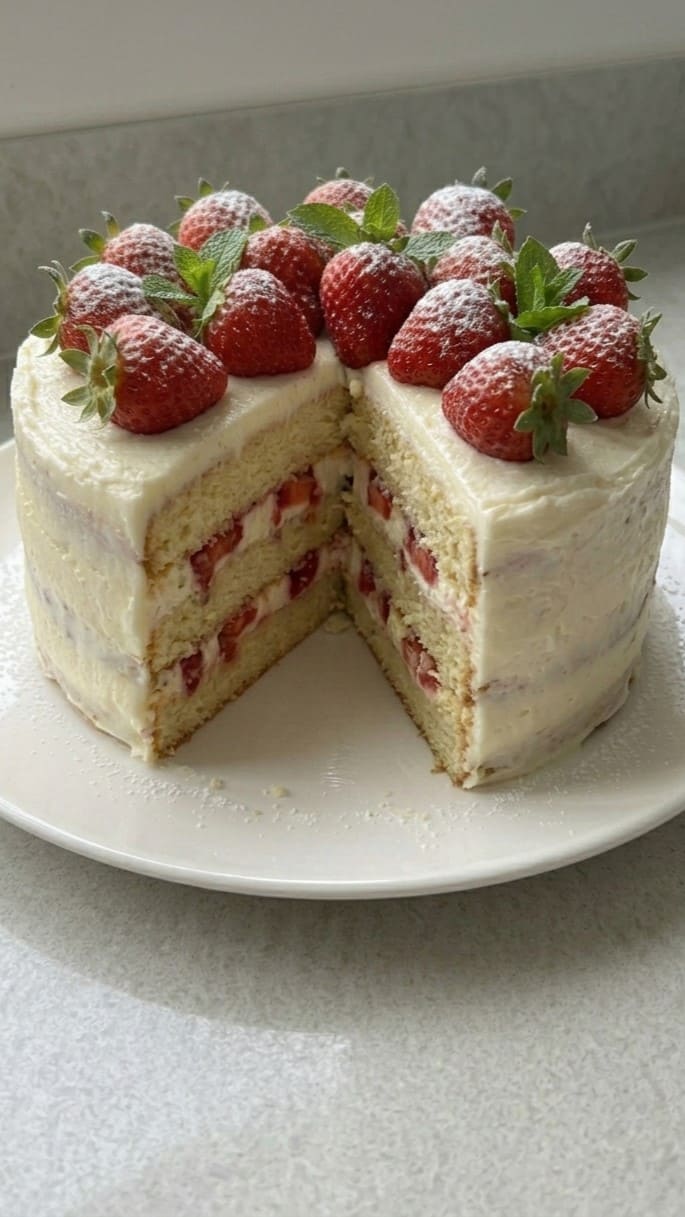The Only Strawberry Shortcake Cake You’ll Ever Need