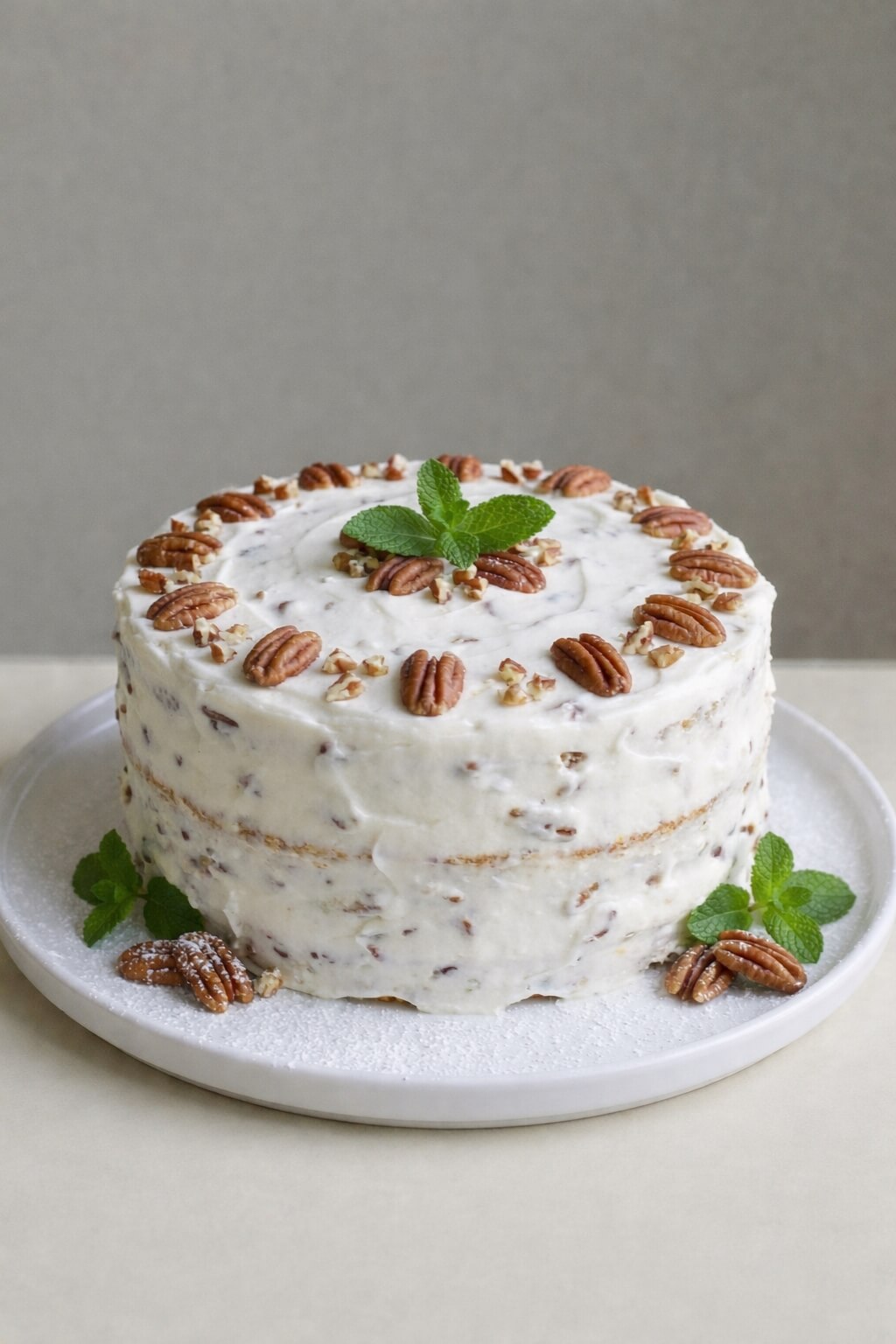 Classic Italian Cream Cake with Cream Cheese Frosting