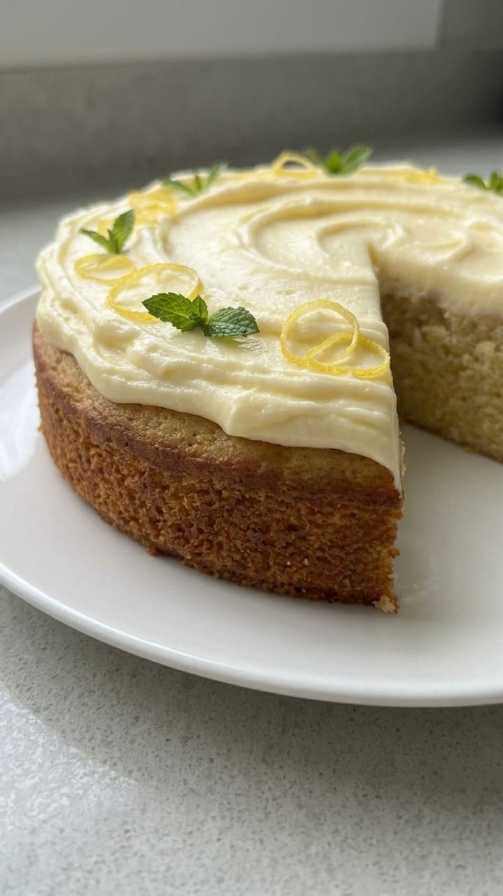 Best Lemon Cake with Lemon Cream Cheese Frosting – Simple & Delicious