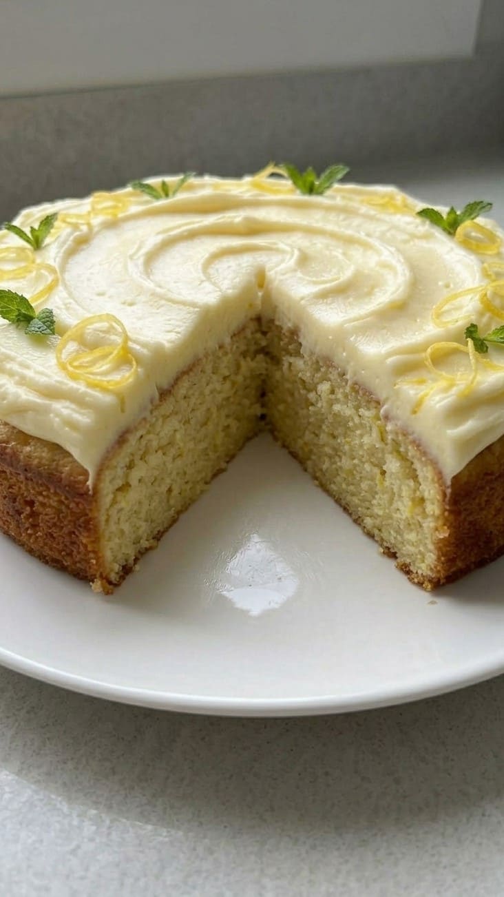 Best Lemon Cake with Lemon Cream Cheese Frosting – Simple & Delicious
