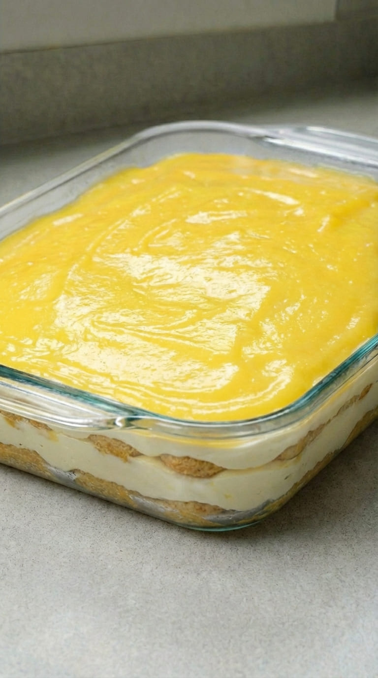 Homemade Lemon Tiramisu with Lemon Curd, No Bake Dessert