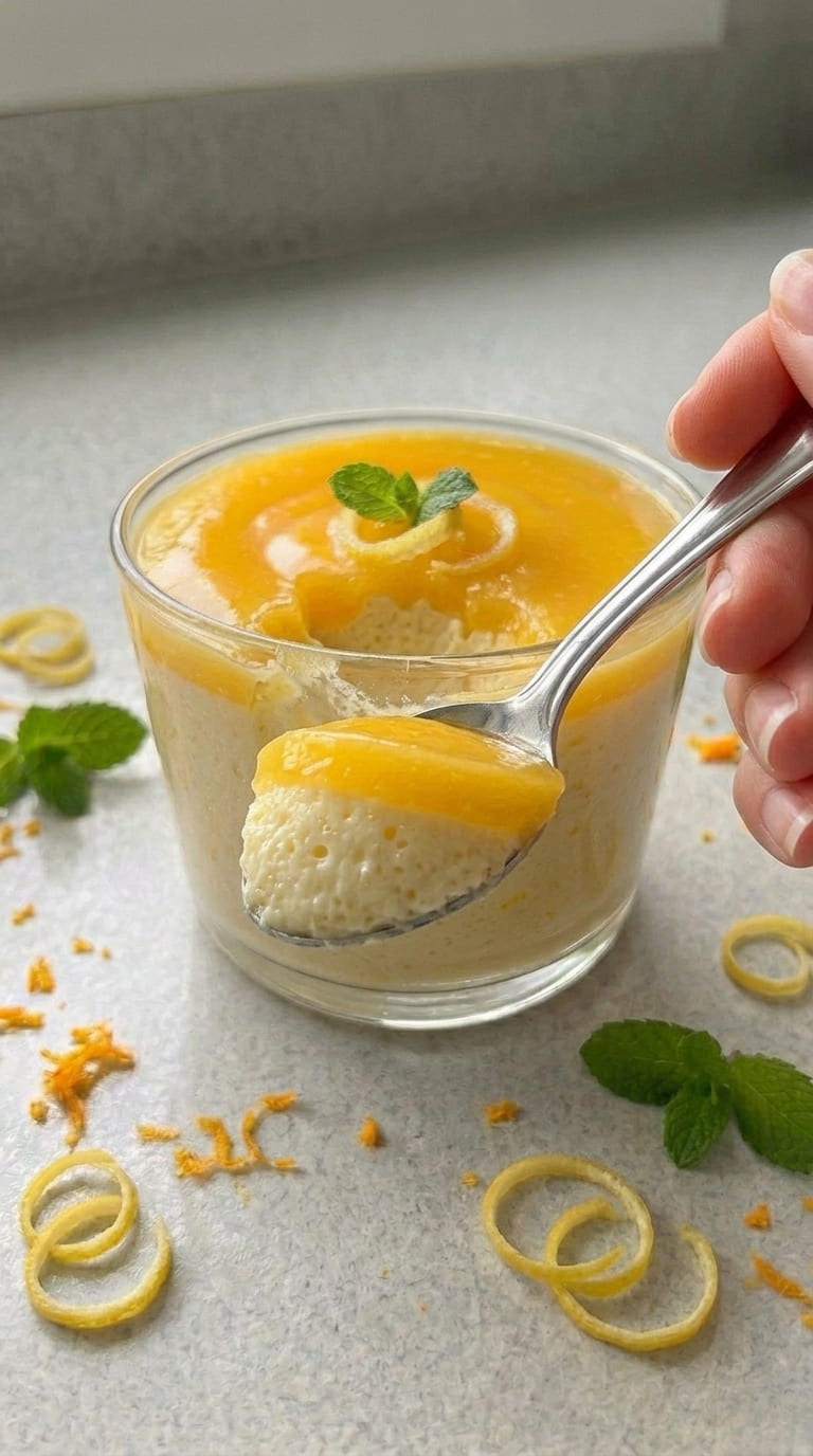 Lemon Mousse with Lemon Curd – Perfect No Bake Dessert