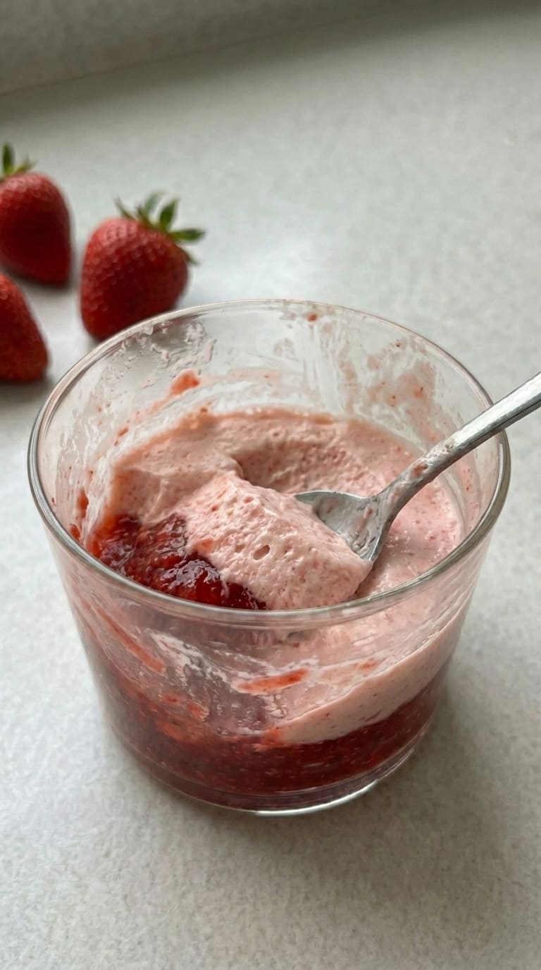 Easy Strawberry Mousse – Only 3 Ingredients (Light & Creamy!)
