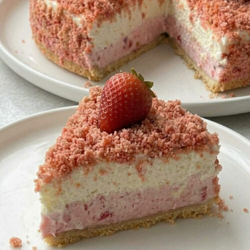 The Only Strawberry Crunch Cheesecake You’ll Ever Need