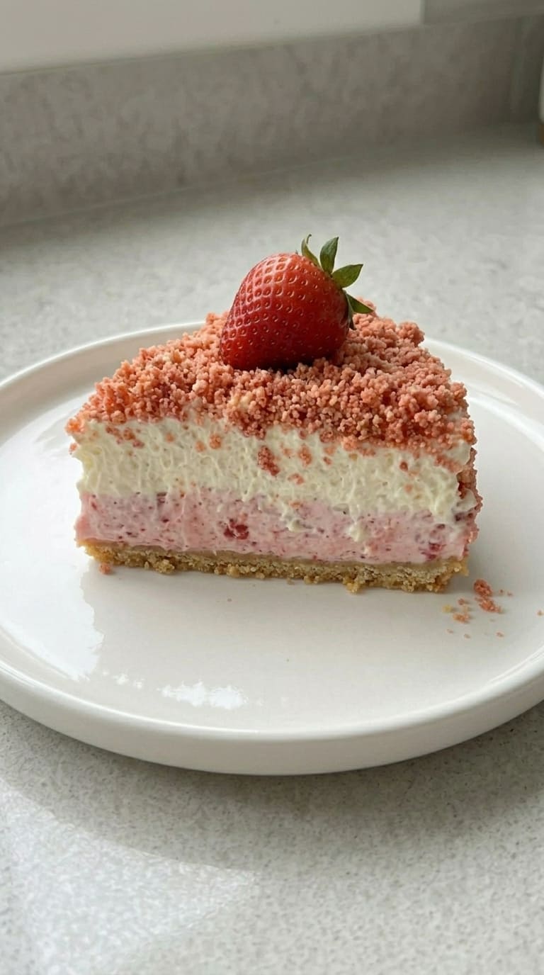 The Only Strawberry Crunch Cheesecake You’ll Ever Need