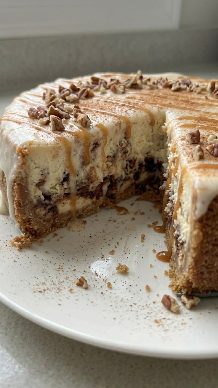 The Only Cinnamon Roll Cheesecake Recipe You Will Ever Need