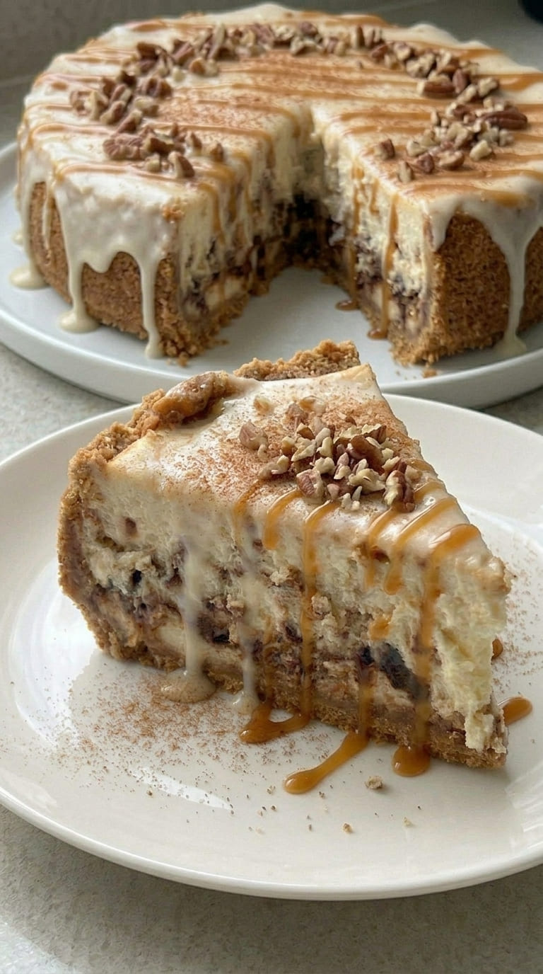 The Only Cinnamon Roll Cheesecake Recipe You Will Ever Need