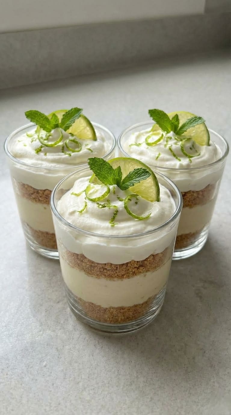 Key Lime Cheesecake Parfaits Recipe, Easy No Bake Dessert