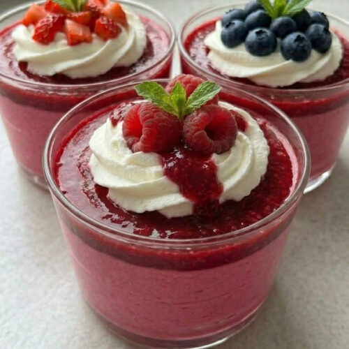 Homemade Raspberry Mousse with Simple Ingredients