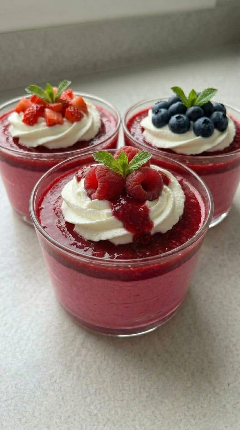 Homemade Raspberry Mousse with Simple Ingredients