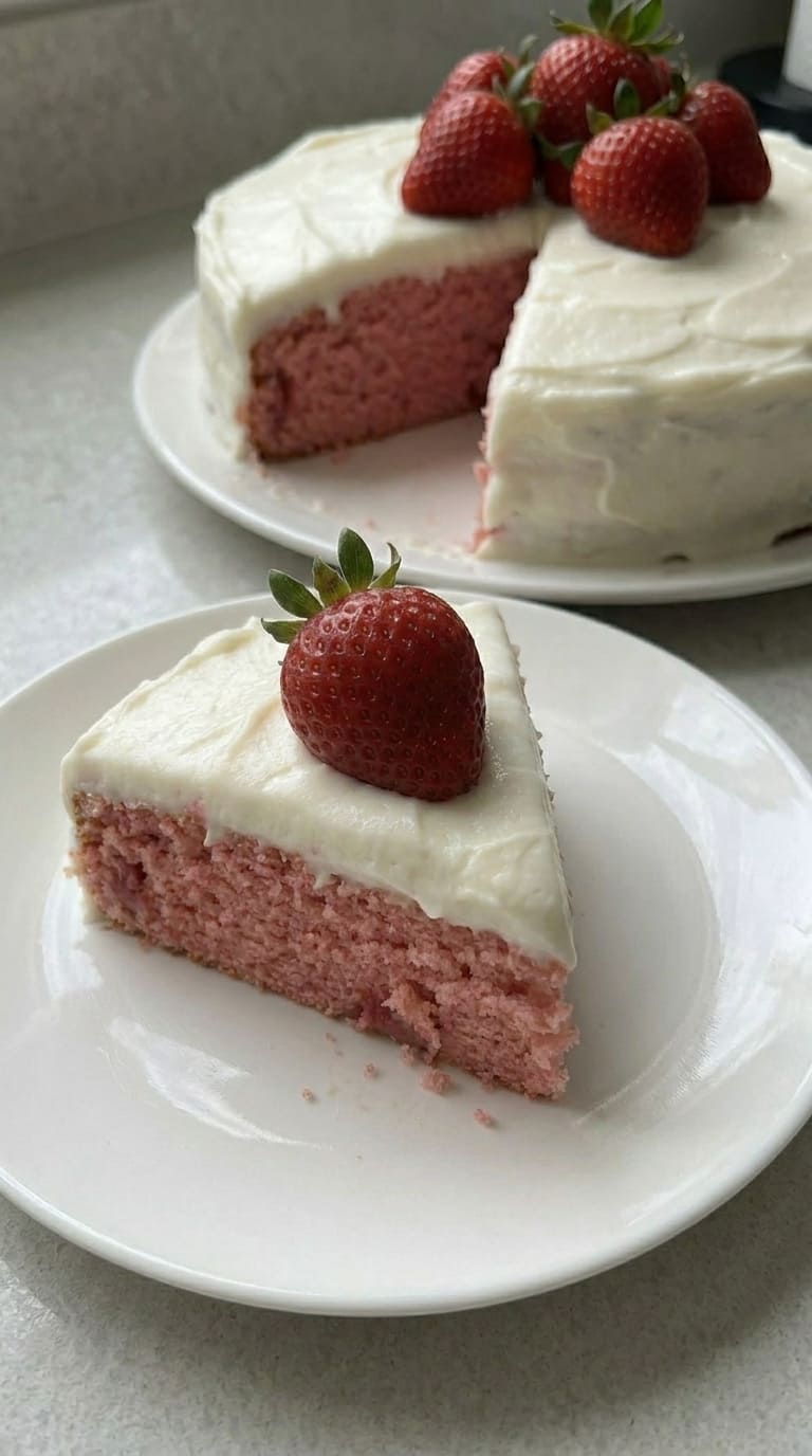 Moist Strawberry Cake Recipe Perfect for Small Celebrations