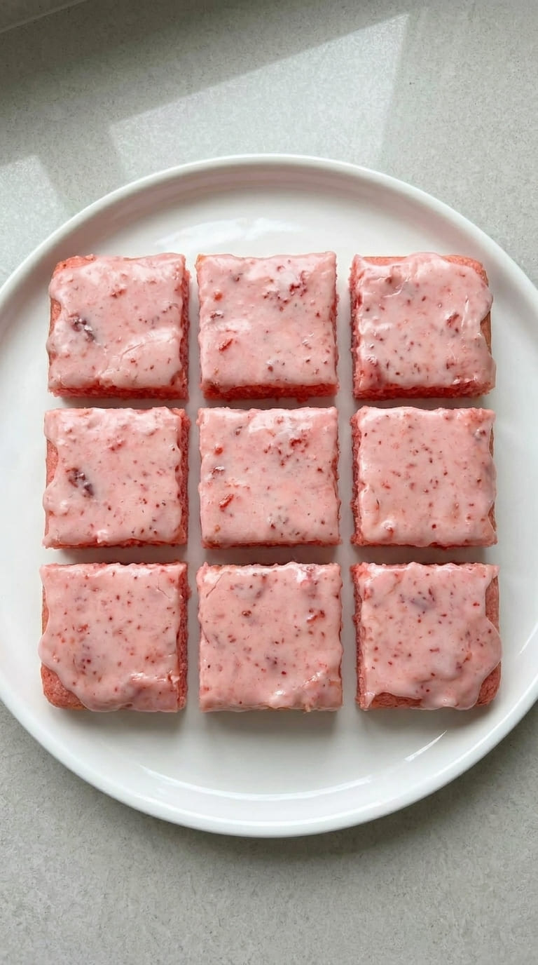 The Only Strawberry Brownies with Glaze Recipe You Will Ever Need