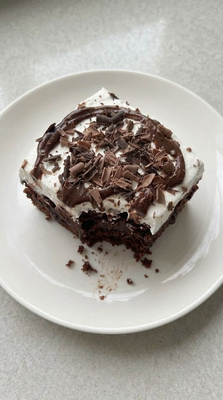 Chocolate Marshmallow Poke Cake Recipe Perfect for Birthdays and Gatherings