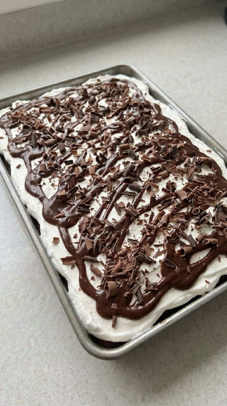 Chocolate Marshmallow Poke Cake Recipe Perfect for Birthdays and Gatherings