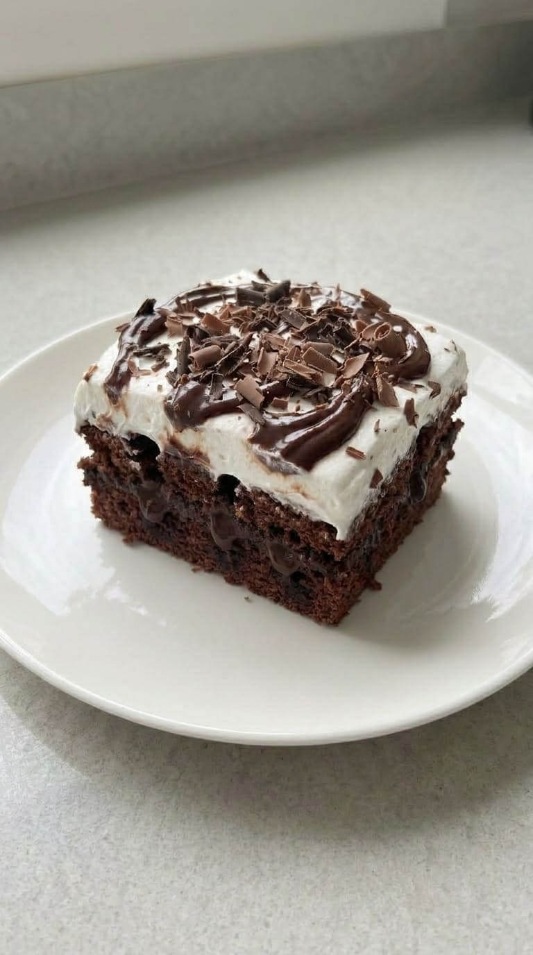 Chocolate Marshmallow Poke Cake Recipe Perfect for Birthdays and Gatherings