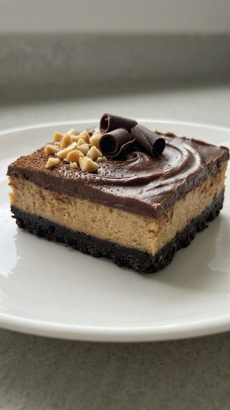 Easy Homemade Chocolate Peanut Butter Cheesecake Bars for Any Occasion