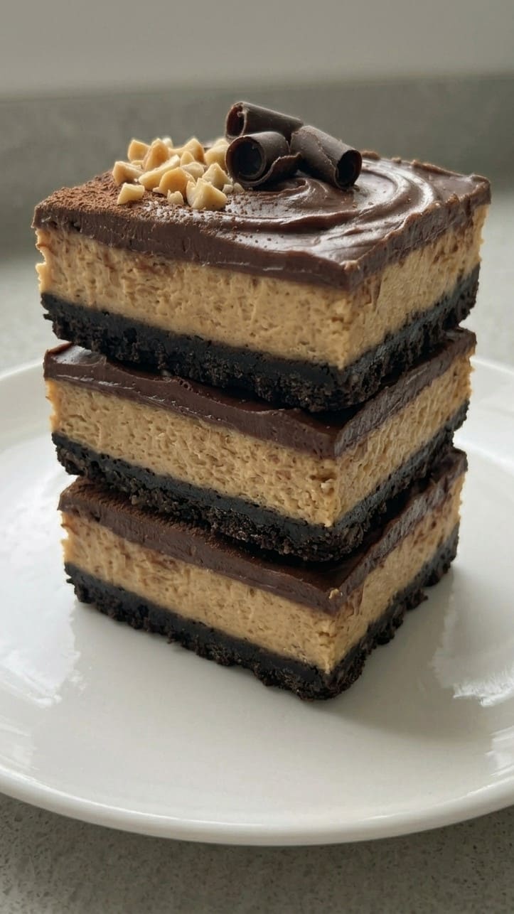 Easy Homemade Chocolate Peanut Butter Cheesecake Bars for Any Occasion