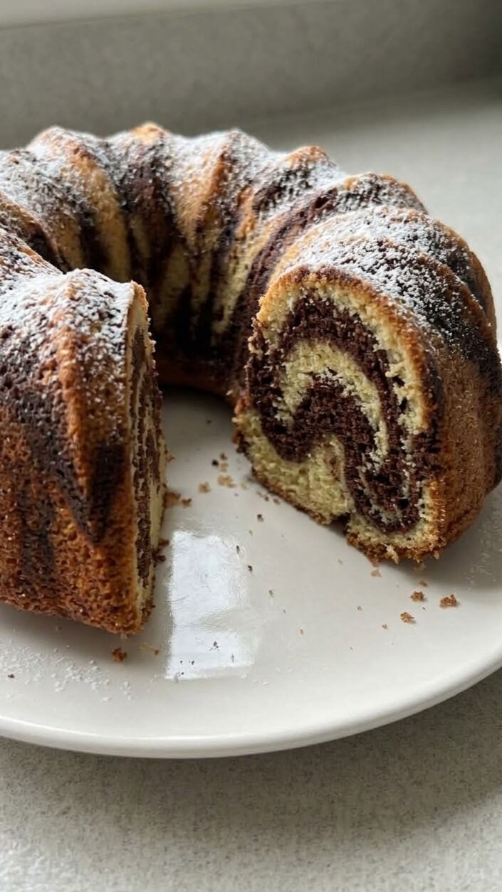 Easy Chocolate Vanilla Marble Cake Recipe for Any Occasion