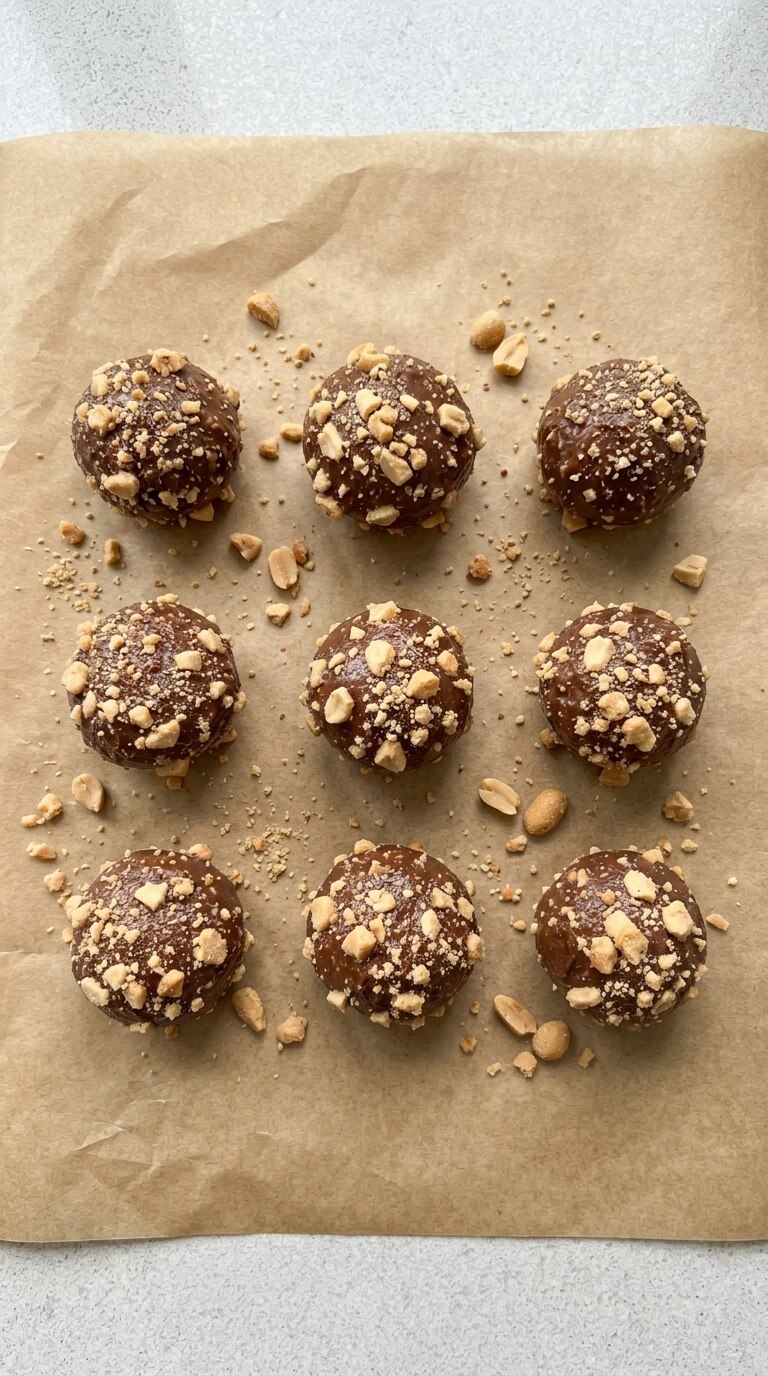 Homemade Snickers Bliss Balls, Gluten-Free and Refined Sugar-Free