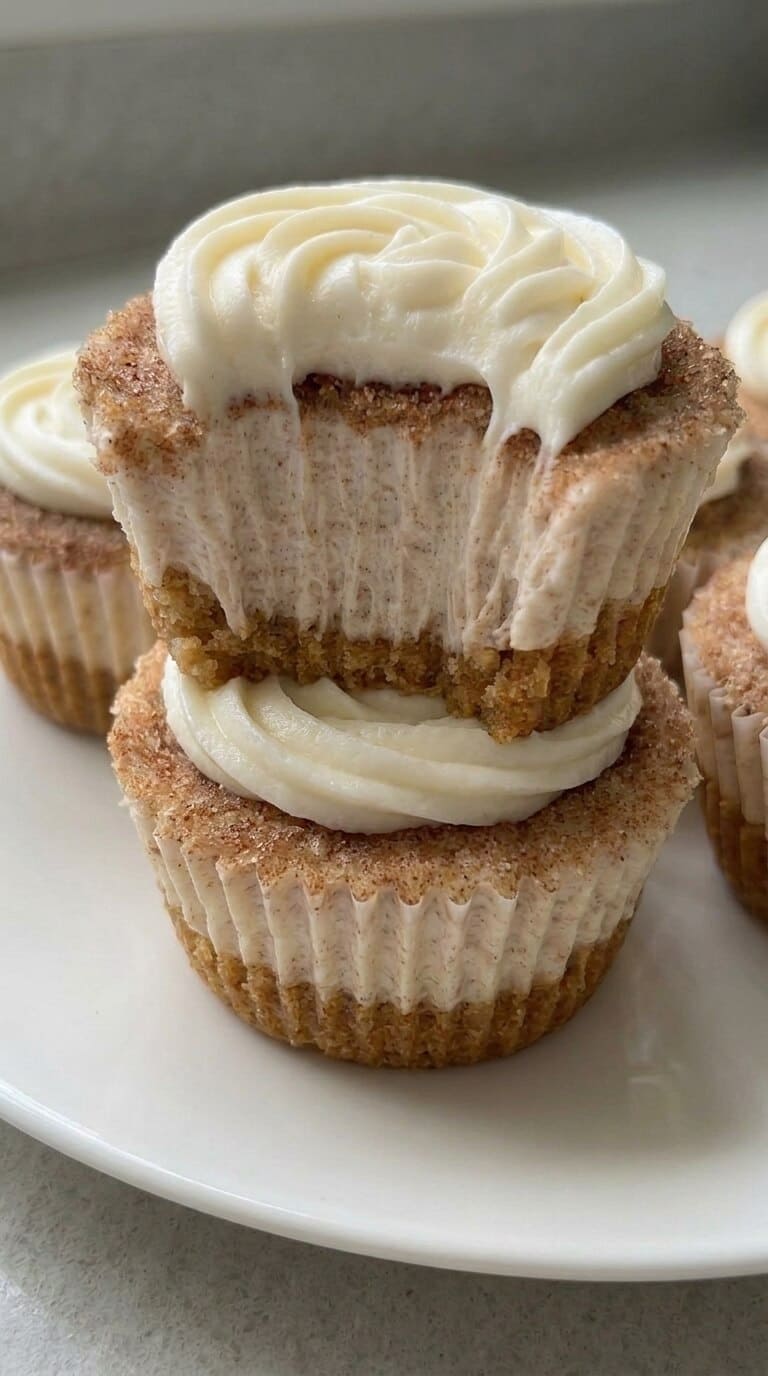 Mini Cinnamon Roll Cheesecakes, A Perfect Bite-Sized Dessert
