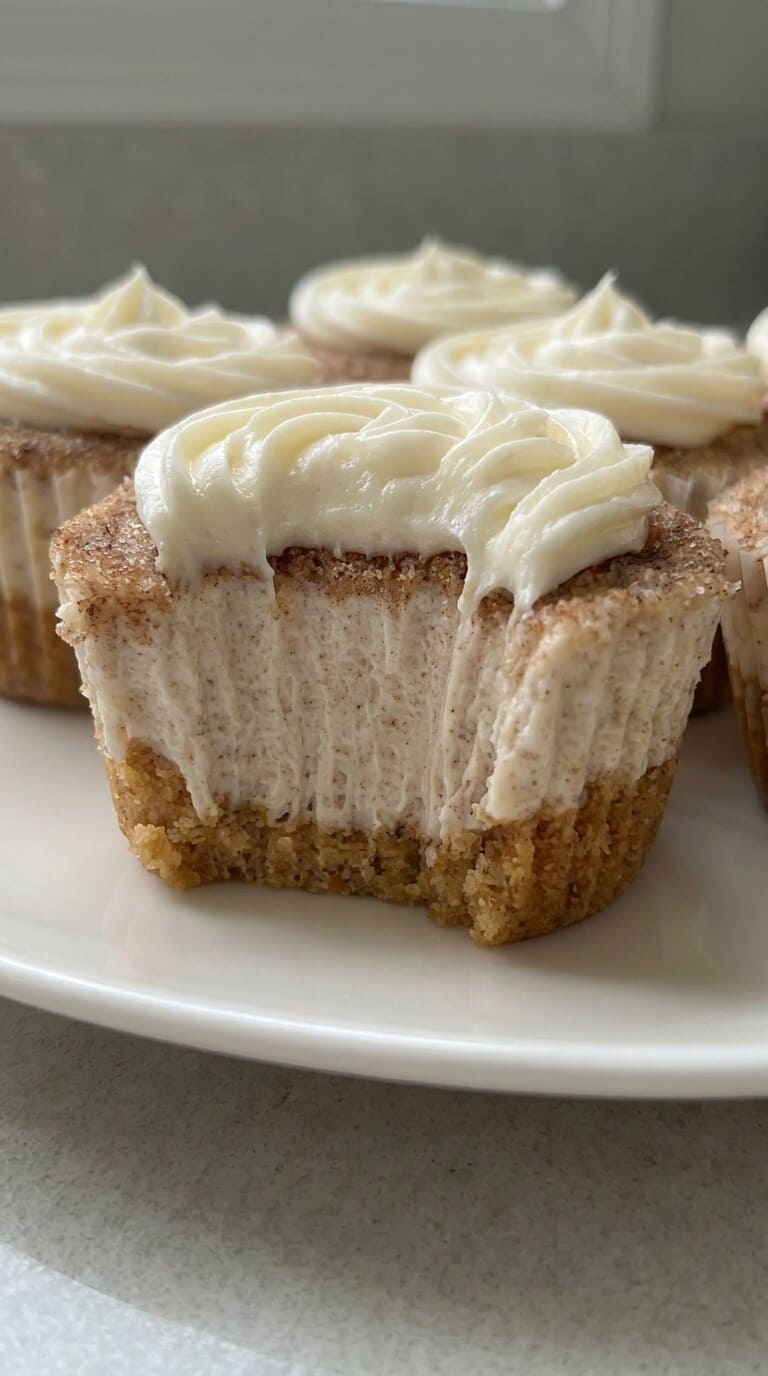 Mini Cinnamon Roll Cheesecakes, A Perfect Bite-Sized Dessert