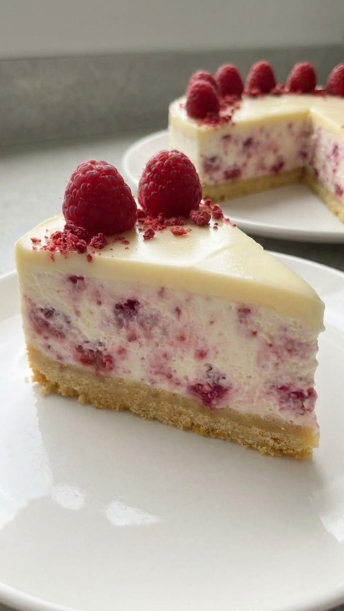 White Chocolate Raspberry Cheesecake, The Perfect Elegant Dessert