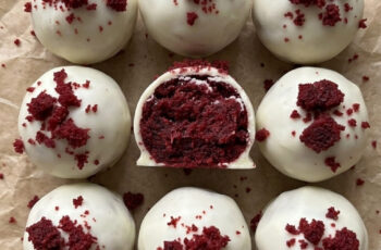 White Chocolate Red Velvet Cake Balls, The Perfect Bite-Sized Dessert