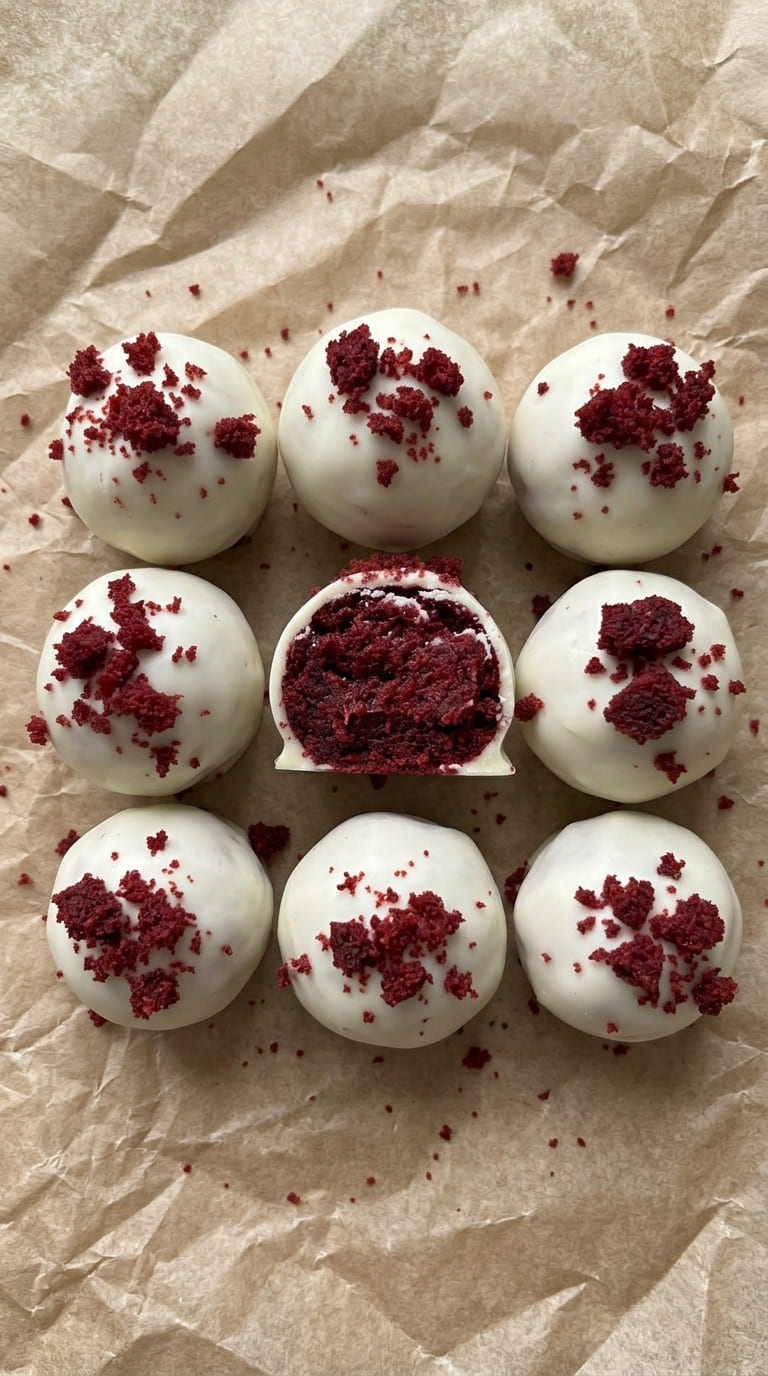 White Chocolate Red Velvet Cake Balls, The Perfect Bite-Sized Dessert
